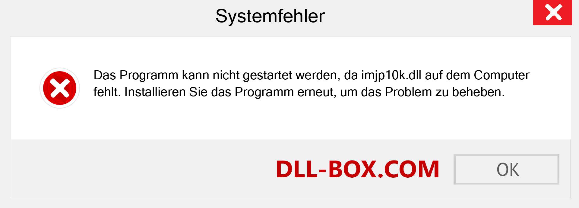 imjp10k.dll-Datei fehlt?. Download für Windows 7, 8, 10 - Fix imjp10k dll Missing Error unter Windows, Fotos, Bildern