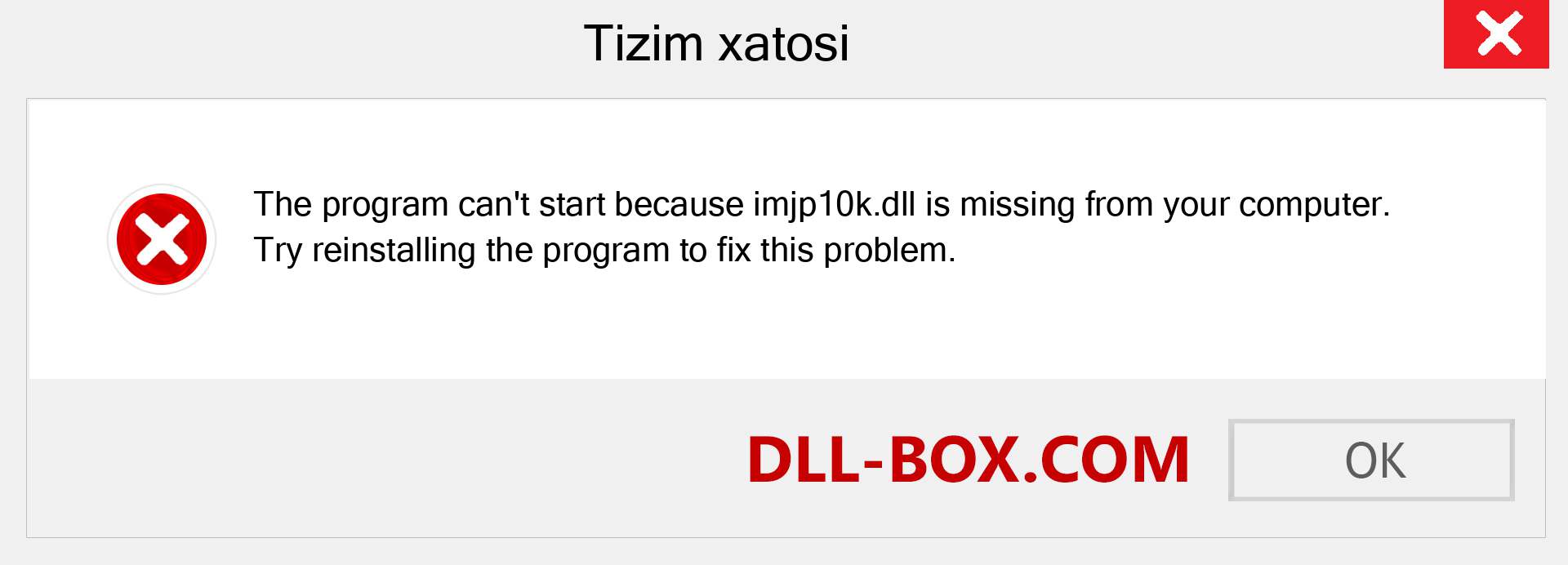 imjp10k.dll fayli yo'qolganmi?. Windows 7, 8, 10 uchun yuklab olish - Windowsda imjp10k dll etishmayotgan xatoni tuzating, rasmlar, rasmlar